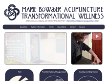 Tablet Screenshot of mariebowseracupuncture.com